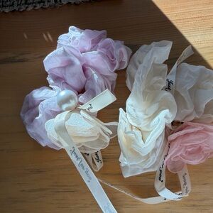 Source Unknown Pastel Hair Scrunchies Set